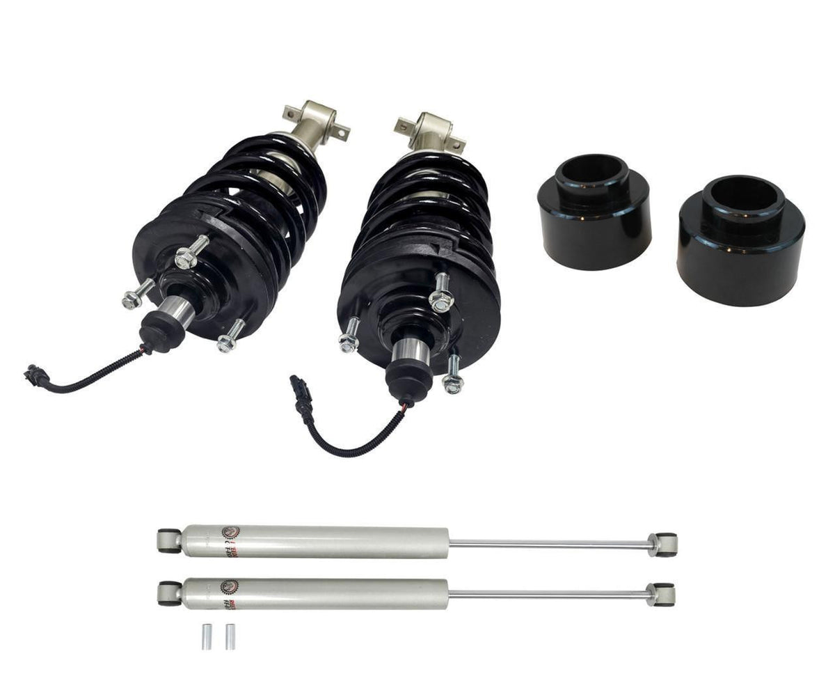 3 Inch Lift Mag Ride Delete Loaded Struts with Rear 2 Inch Spring Spacers and Shocks Freedom Off-Road