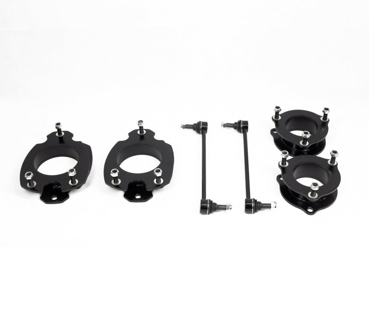 2 inch front and rear spacer lift kit for 2006-2014 Honda Ridgeline, includes spacers and sway bar links for enhanced off-road performance.