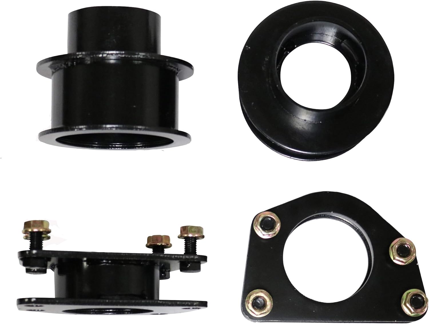2.5-inch front and rear lift spacers for 2007-2011 Dodge Nitro and 2008-2012 Jeep Liberty, designed for off-road performance.