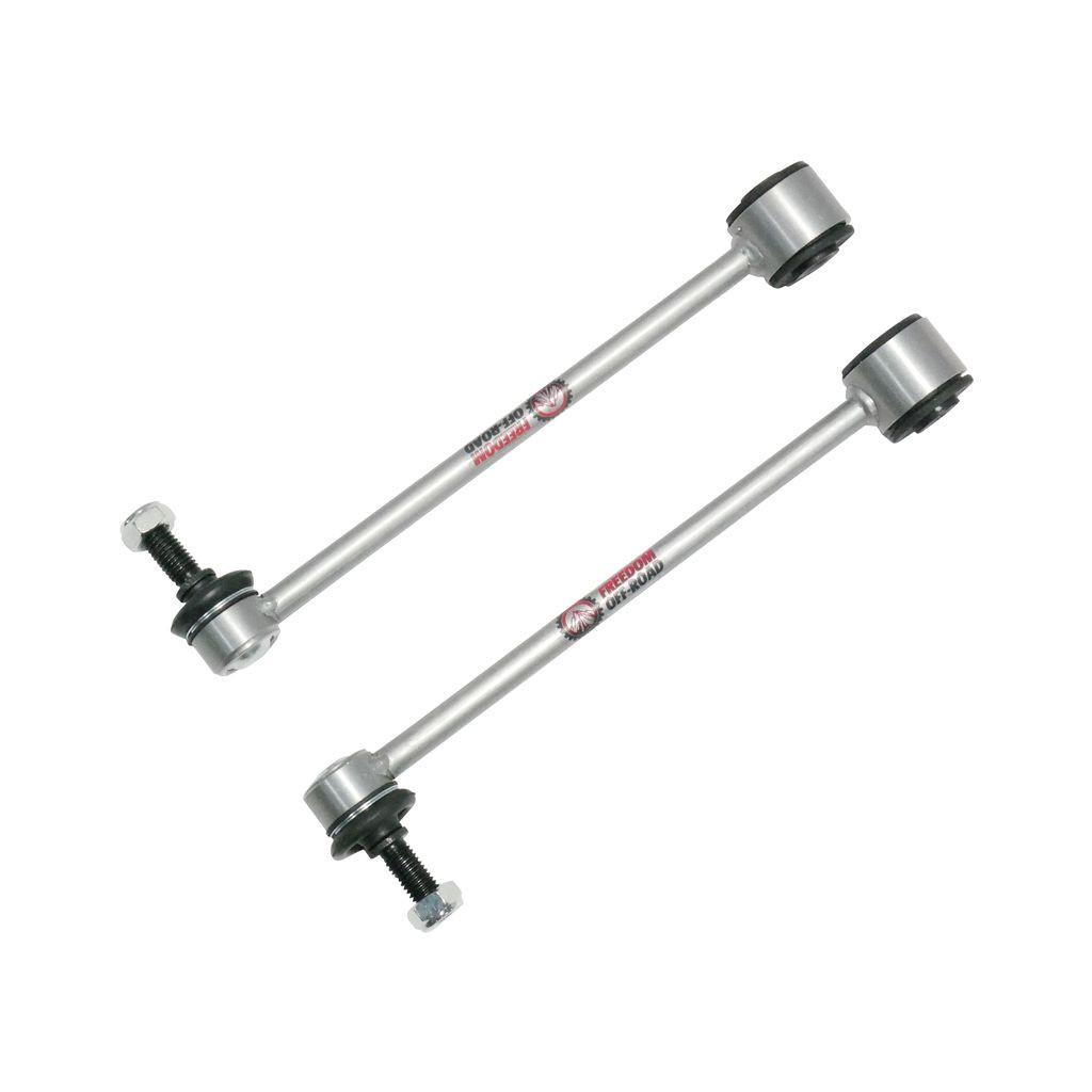 Front Extended Zinc-Nickel Sway Bar End Links for 2-3.5 Inch Lift 07-18 Jeep Wrangler JK/ 20-Present Jeep Gladiator JT Freedom Off-Road