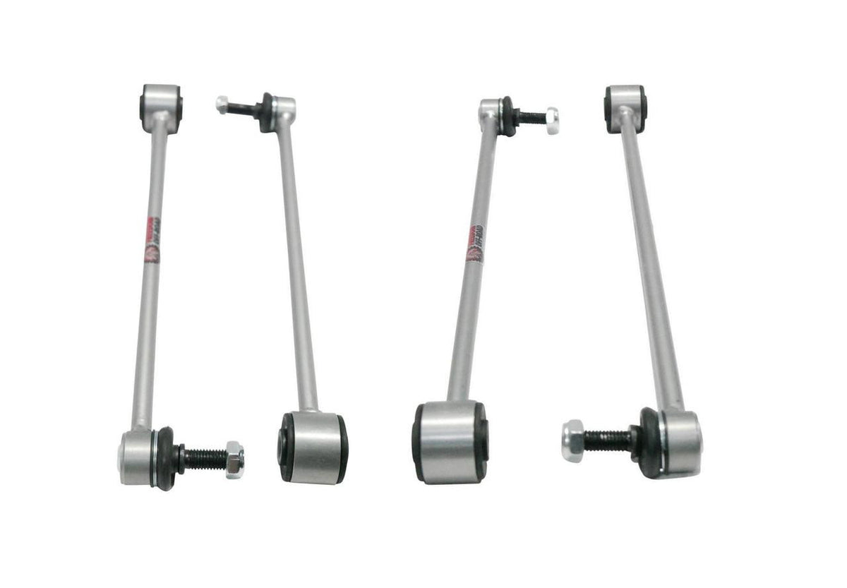 Front and Rear Extended Zinc-Nickel Sway Bar End Links for 3.5-6 Inch Lift 07-18 Jeep Wrangler JK Freedom Off-Road