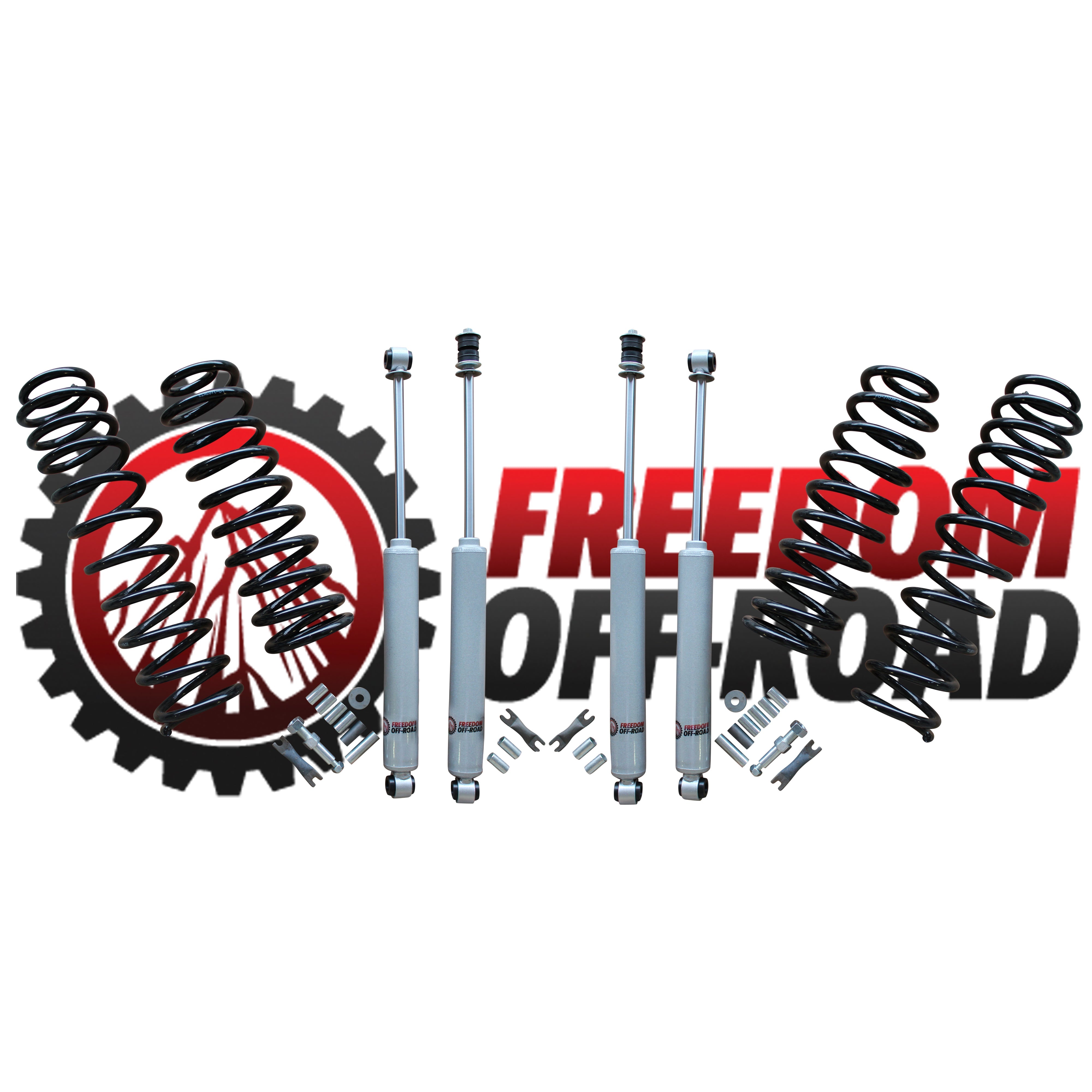 2.5" Front / 2.5" Rear Lift Springs w/ Shocks #FO-SH301+FO-J102F25+FO-J102R25
