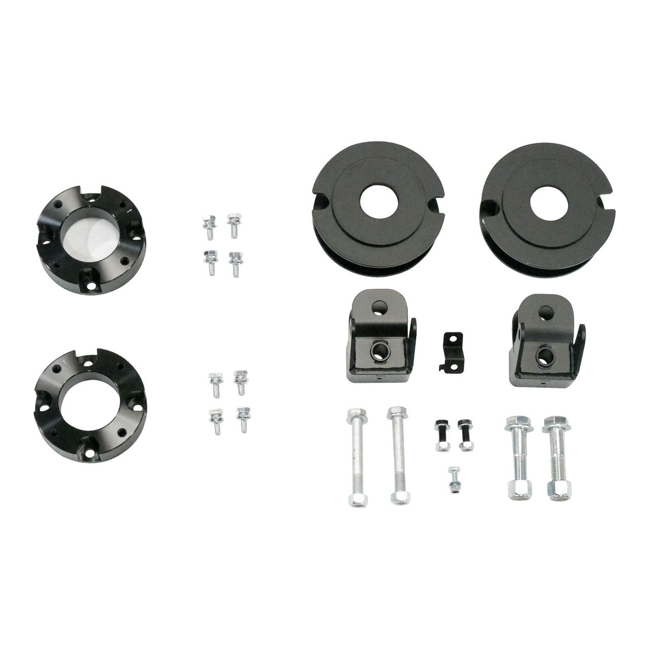 3-inch front and 2-inch rear lift kit with shock extenders for 2022-Present Toyota Tundra, includes all necessary hardware.