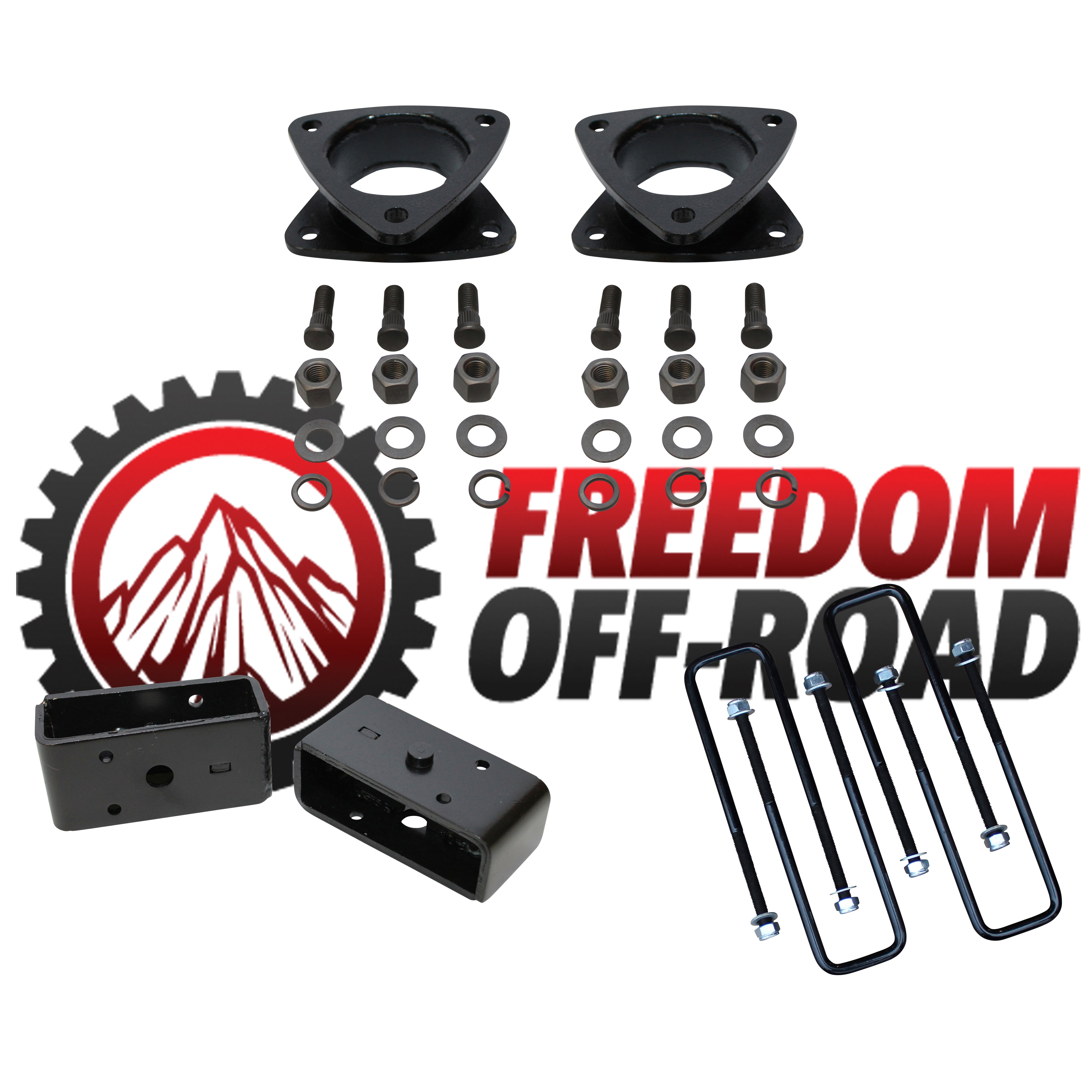 3" Front Steel Strut Spacer / 2" Rear Lift Blocks w/ U Bolts #FO-T601-KIT
