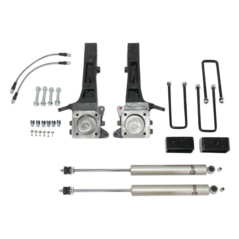 4 Inch Front 3 Inch Rear Lift Kit w/Shocks 05-23 Tacoma RWD Freedom Off-Road