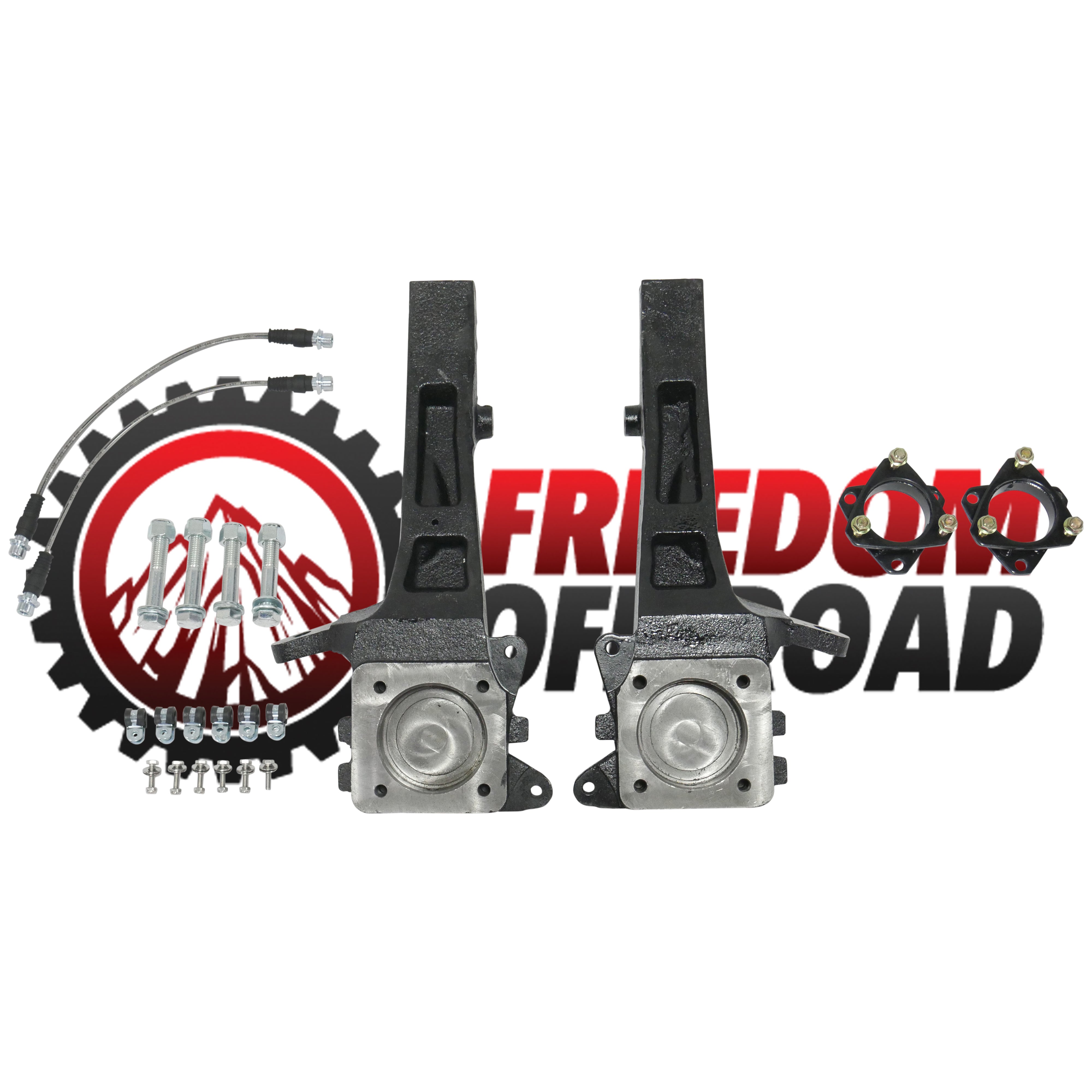7" Front Lift Kit  w/ Extended Brake Lines #FO-T701F40+FO-T302F30