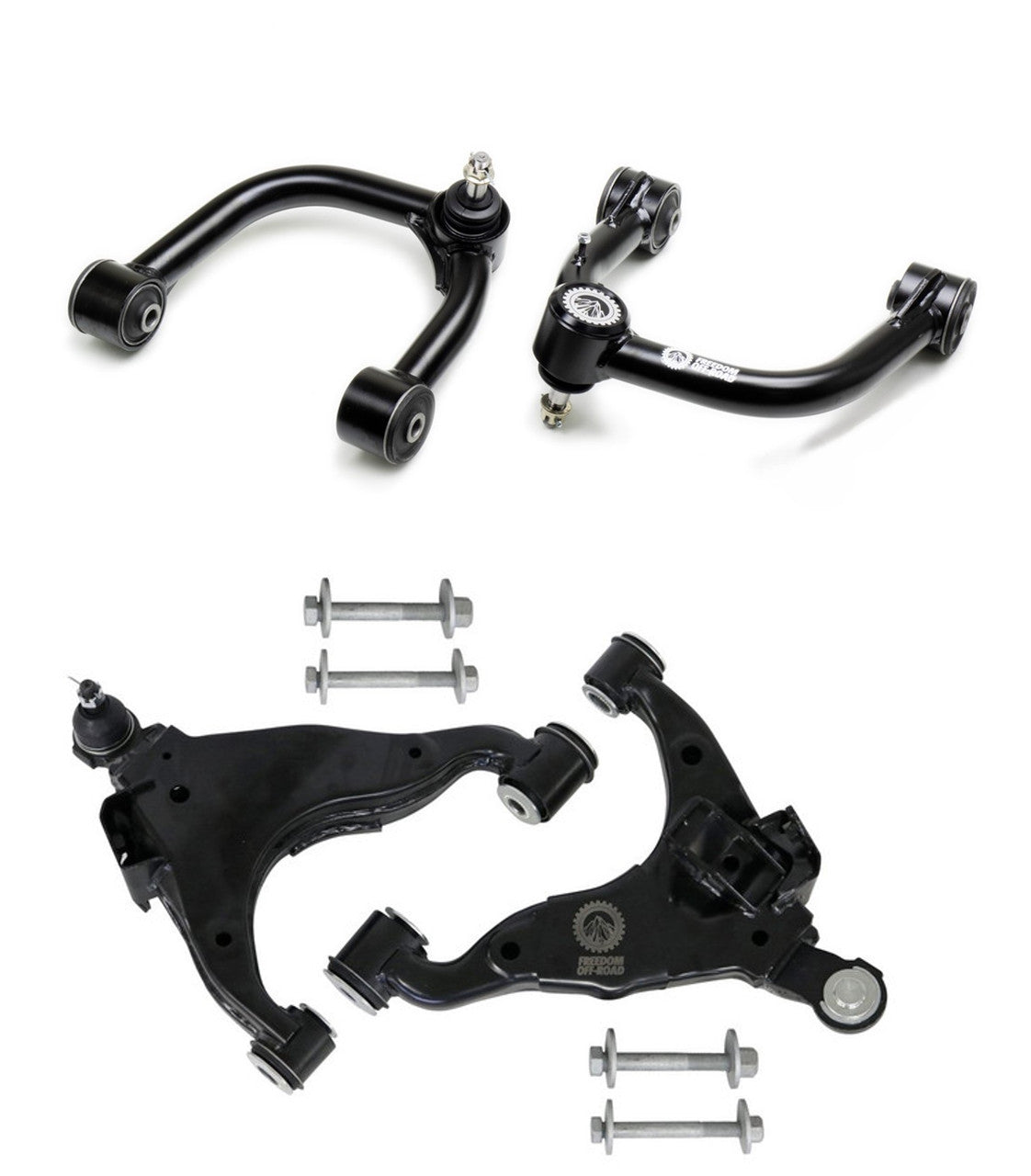 Front Upper and Lower Control Arms for 2-4 Inch Lift KDSS 10-23 GX460 10-24 4Runner Freedom Off-Road