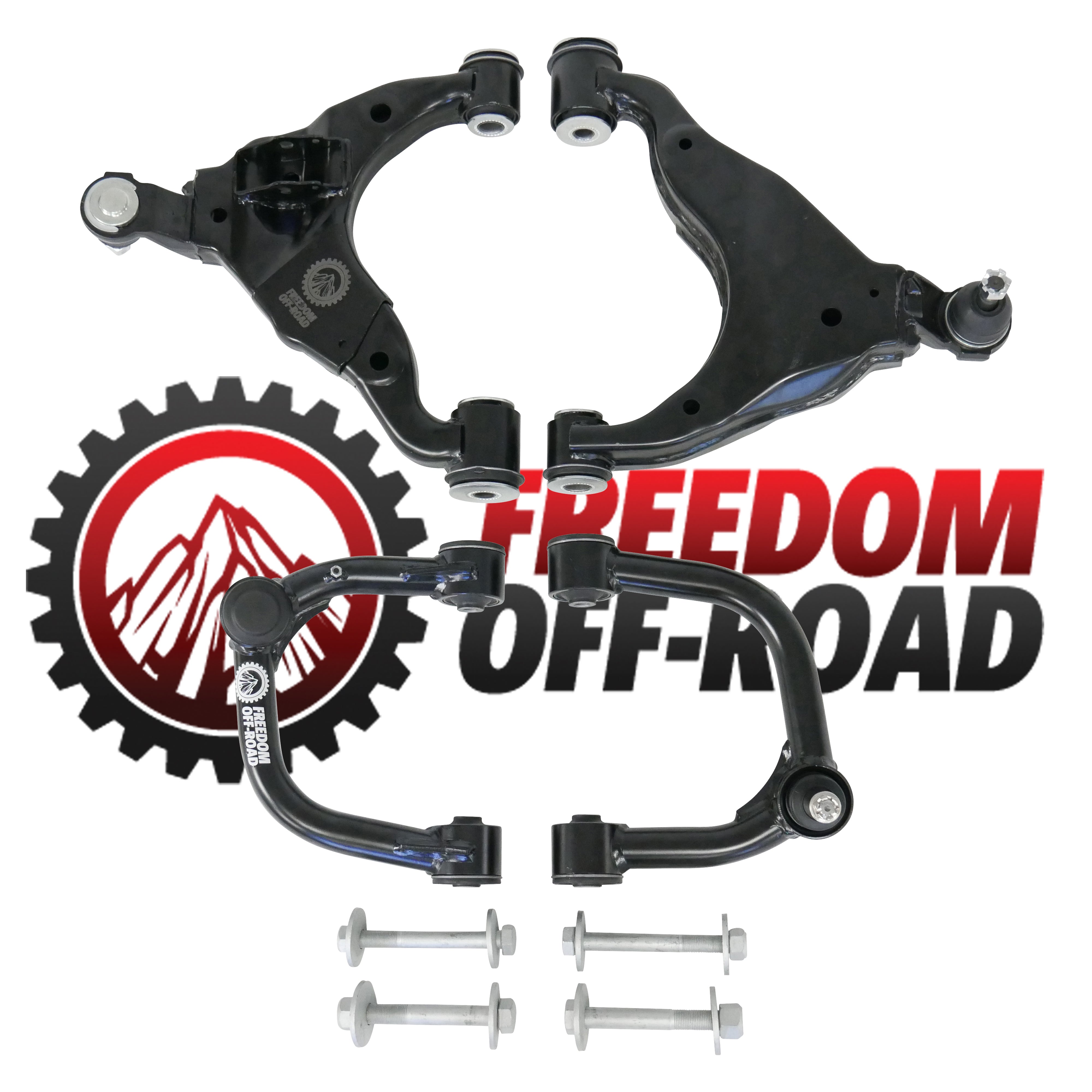 Front Upper and Lower Control Arms for 2-4" Lift #FO-T702FU+FO-T702-1FL