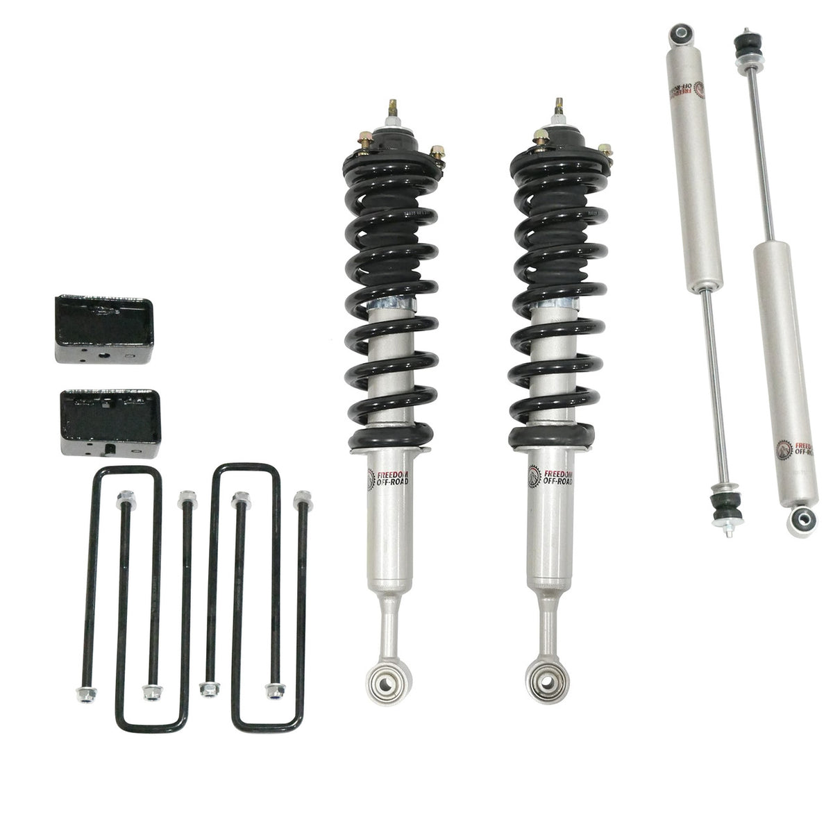 3 Inch Lift Kit Front Struts w/ Rear Blocks and Shocks for 07-21 Tundra Freedom Off-Road