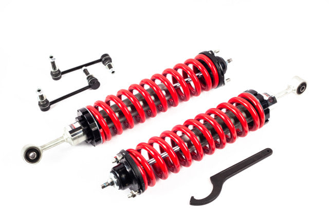 2.5-5 Inch Adjustable Coilovers 3 Inch Rear Blocks w/U Bolts and Shocks 05-23 Tacoma Freedom Off-Road