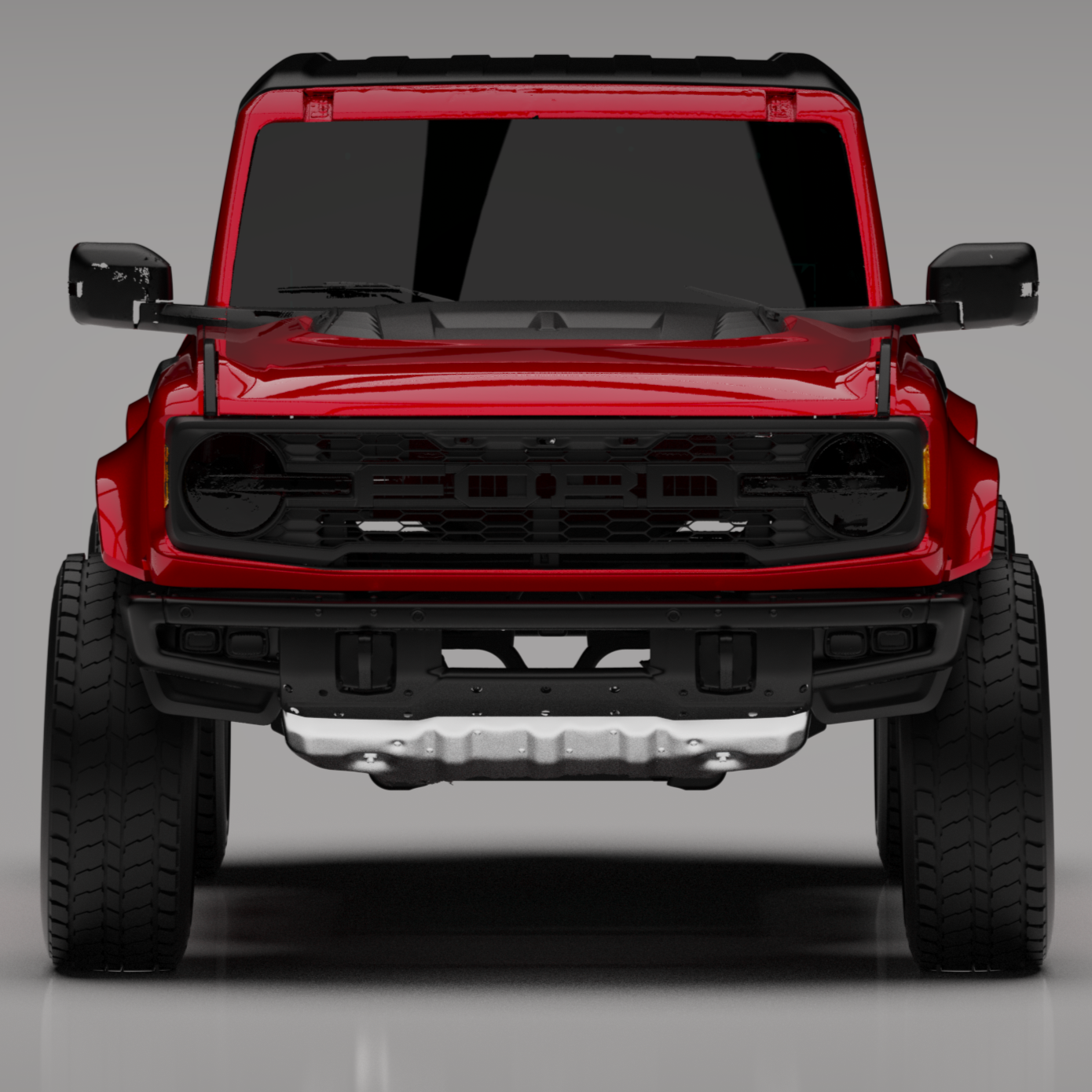 2022-2025 Ford Bronco Raptor fenders showcasing a bold design and rugged styling for enhanced off-road performance.