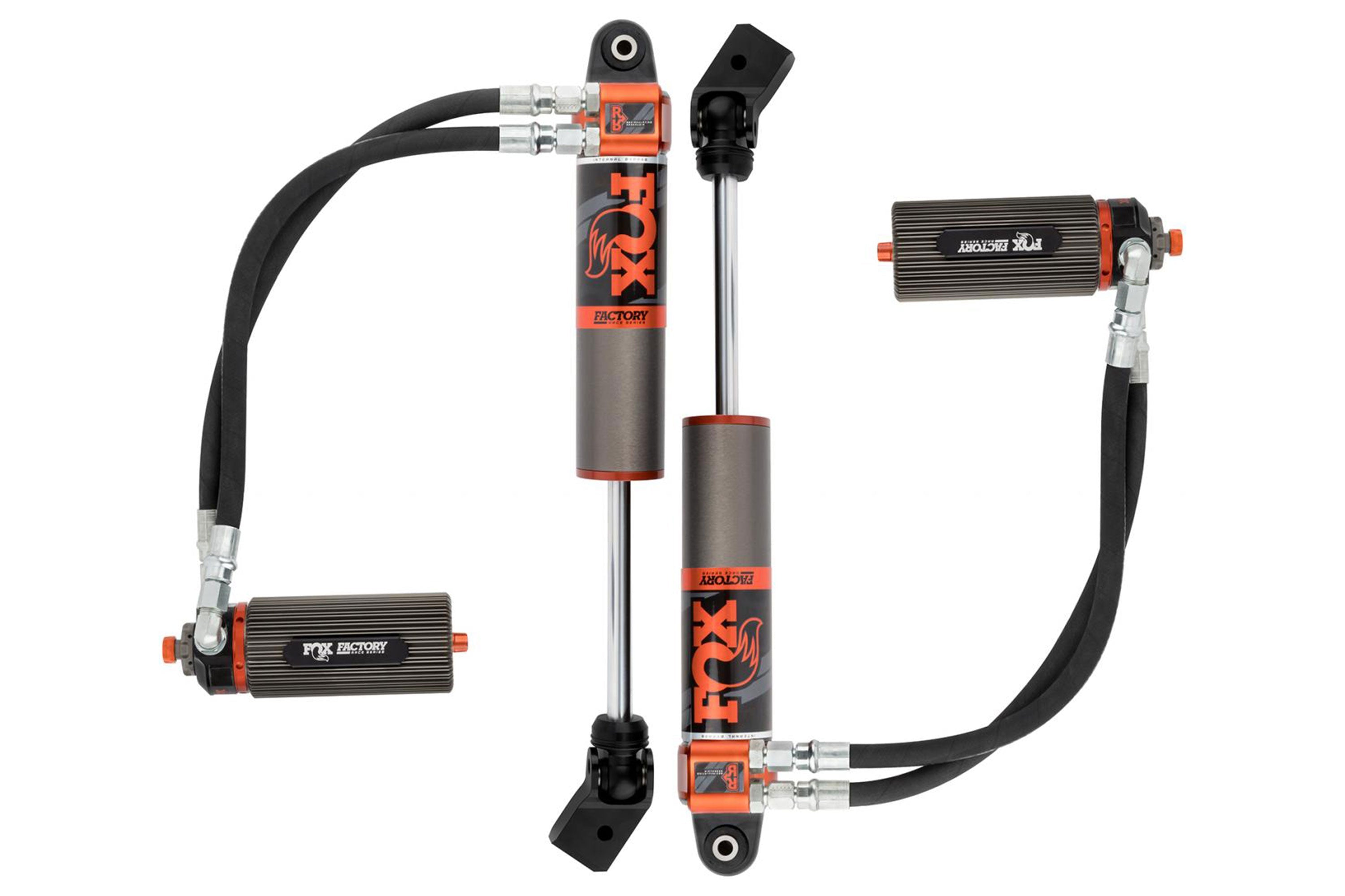 FOX 3.0 Reservoir Front Shocks Adjustable | Factory Race Series Internal Bypass | 2-3" Lift | Wrangler JL
