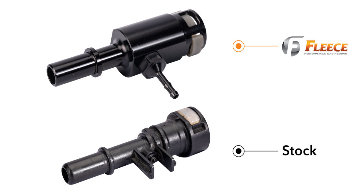 Injector Return Line Repair Fitting for 11-16 6.7L Powerstroke Fleece Performance