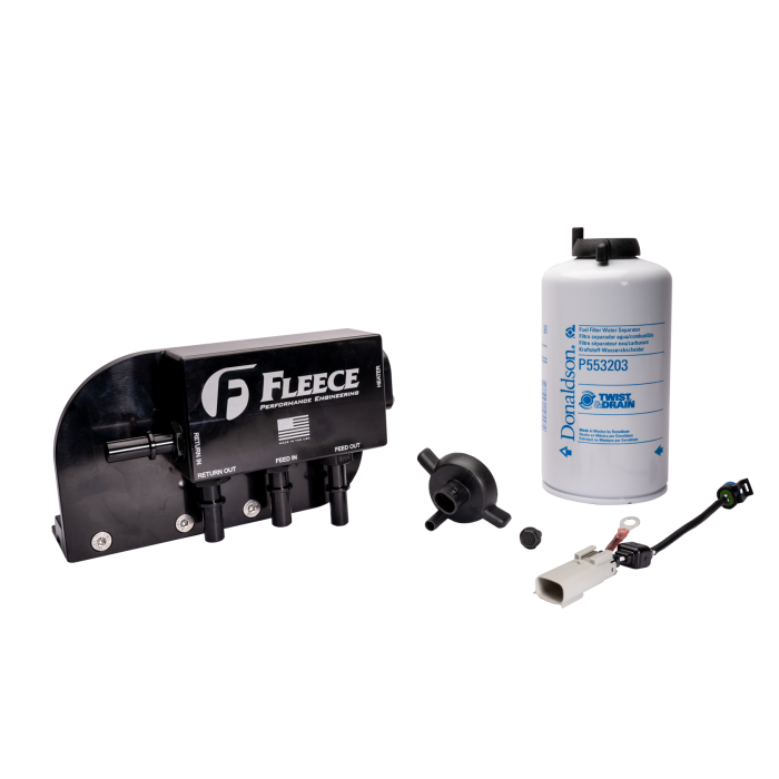 Under Bed Fuel Filter Assembly for 17-26 Ford F250-550 Fleece Performance