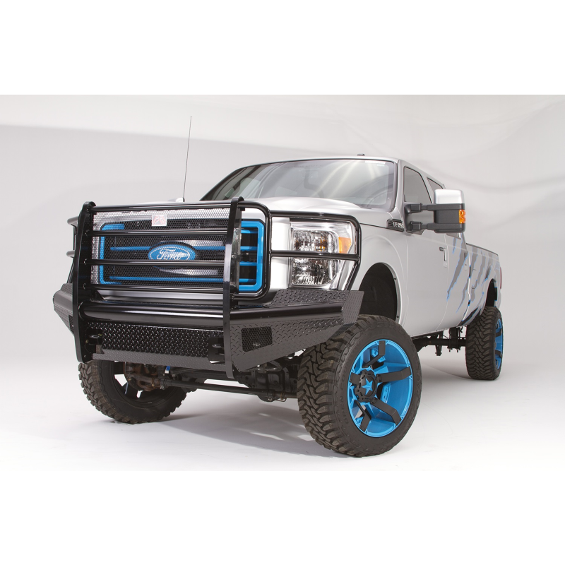 Fab Fours Black Steel Front Ranch Bumper w/ Grille Guard Model FS05-S1260-1