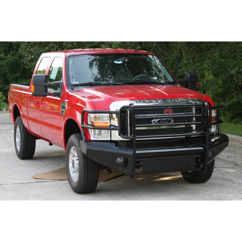 Fab Fours Black Steel Front Ranch Bumper w/ Grille Guard Model FS08-S1960-1