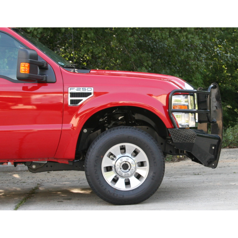 Fab Fours Black Steel Front Ranch Bumper w/ Grille Guard Model FS08-S1960-1
