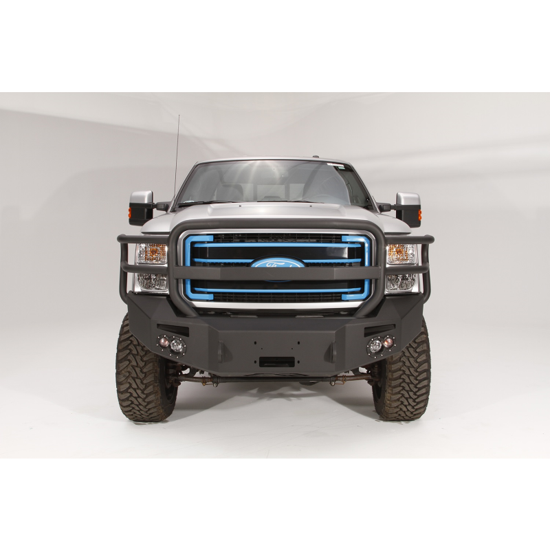 Fab Fours Premium Heavy Duty Winch Front Bumper w/ Grille Guard Model FS11-A2550-1
