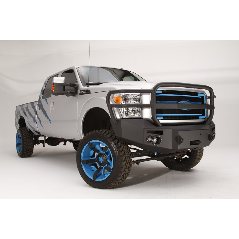 Fab Fours Premium Heavy Duty Winch Front Bumper w/ Grille Guard Model FS11-A2550-1