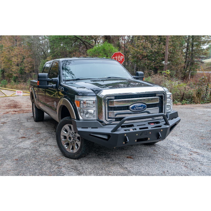 Fab Fours Red Steel Front Bumper w/ Pre Runner Guard Model FS11-RS2562-1