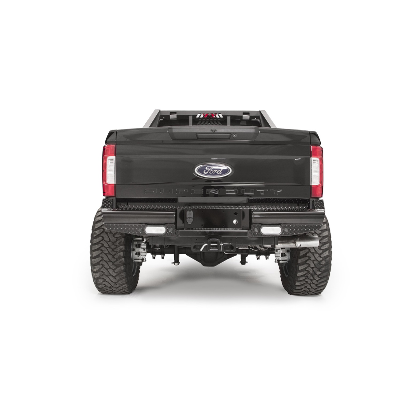 Fab Fours Black Steel Ranch Rear Bumper Model FS17-T4150-1