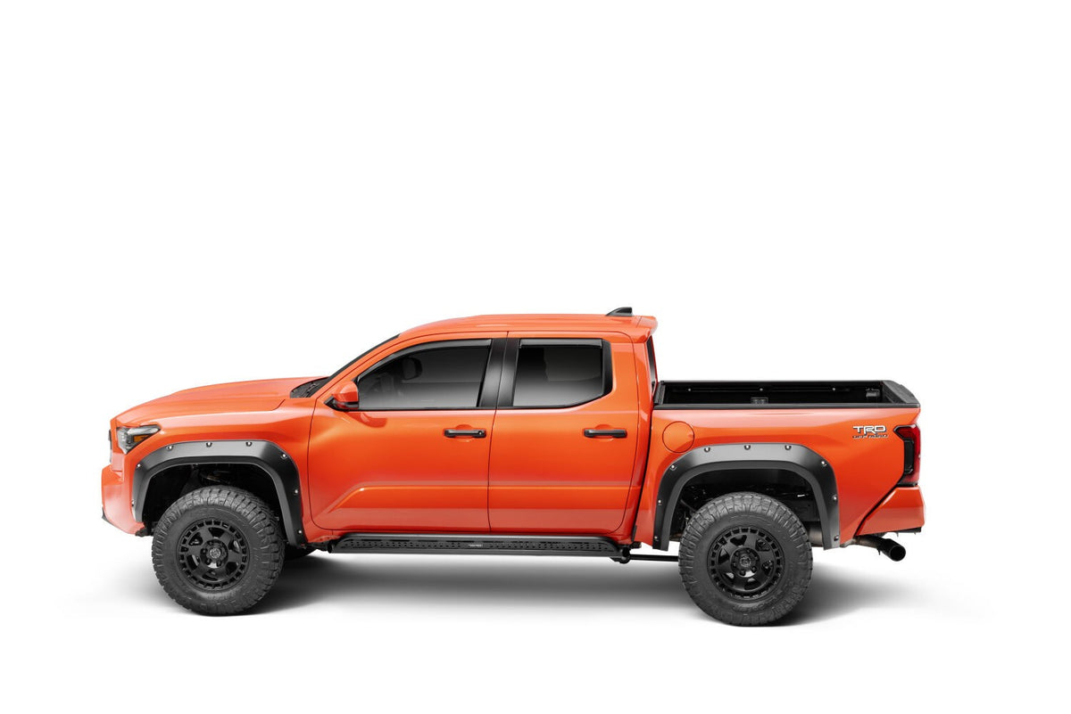 Frame Mounted Steel Sliders Textured Black 2024-2026 Toyota Tacoma Go Rhino