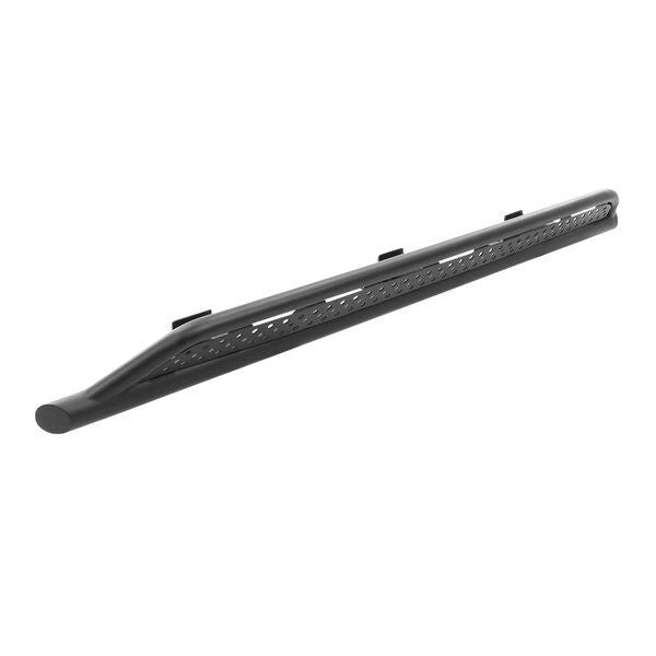 Frame Mounted Steel Rock Sliders Textured Black 07-18 Jeep Wrangler JK 4 Door Go Rhino