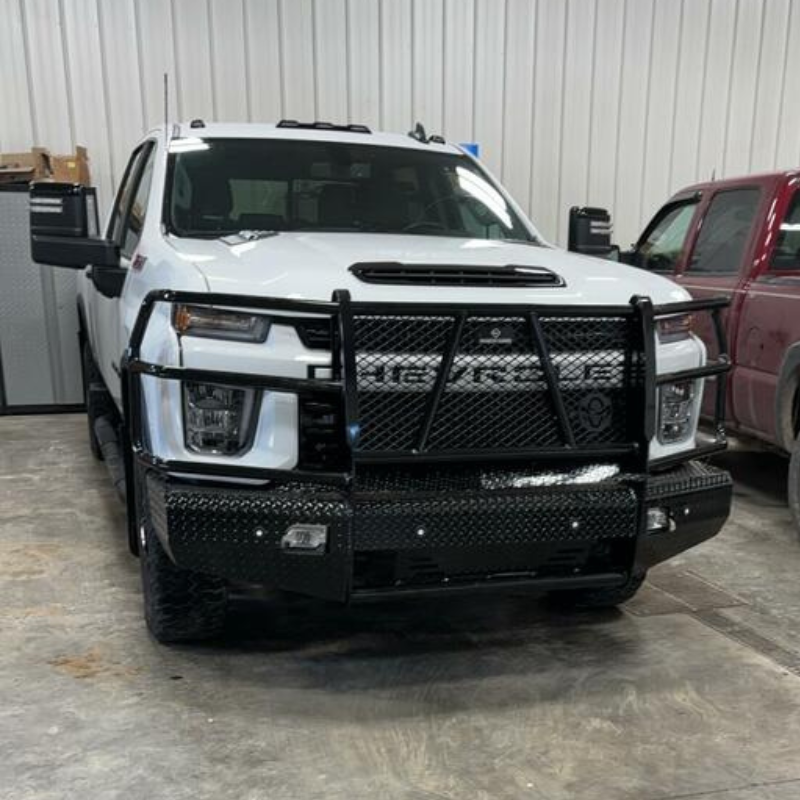 Ranch Hand Summit Series Front Bumper W/ Grille Guard Fits Select 20-23 Chevrolet Silverado 2500 HD/3500 HD Model FSC201BL1