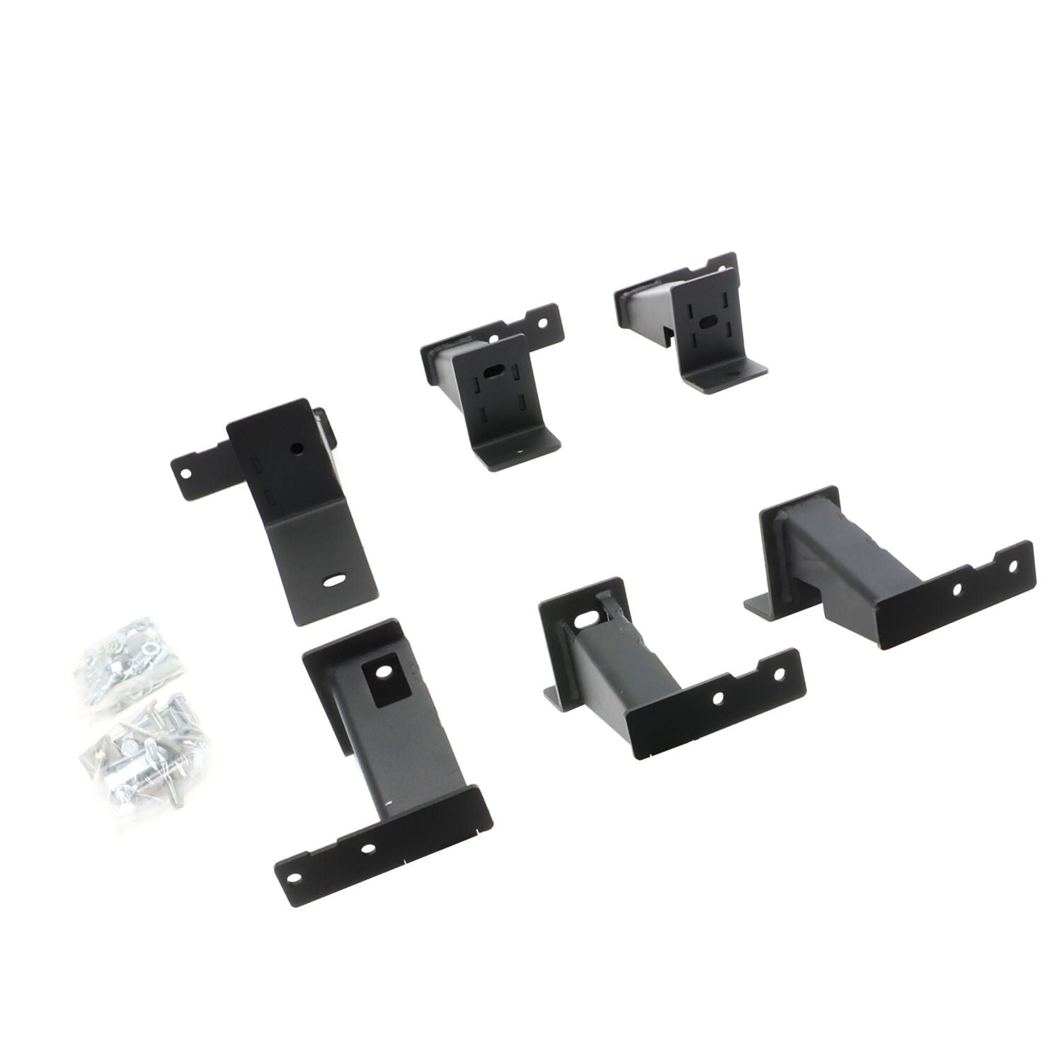 Dominator Extreme Frame Slider Mounting Brackets Only Textured Black 2016-2023 Toyota Tacoma Go Rhino