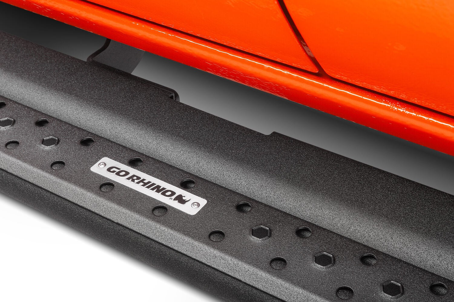 Dominator Xtreme DSS Side Steps with Frame Mounting Bracket Kit Double Cab Textured Black 2024-2026 Toyota Tacoma Go Rhino