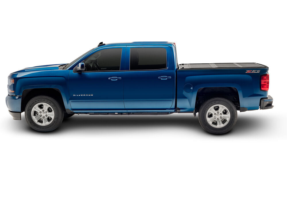 Tonneau Cover Flex 2007-2013 Chevrolet Silverado/GMC Sierra 5 Foot 9 Inch Bed Crew Cab Without Cargo Management System Without Bed Rail Caps Black Textured UnderCover