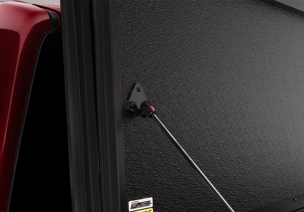 Tonneau Cover Flex 2004-2015 Nissan Titan 5 Foot 7 Inch Bed Crew Cab With Utili-Track System Black Textured UnderCover