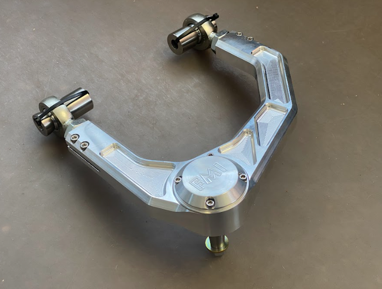 Billet aluminum upper arm kit for 2021 and newer Bronco, designed for stock length suspension upgrades.
