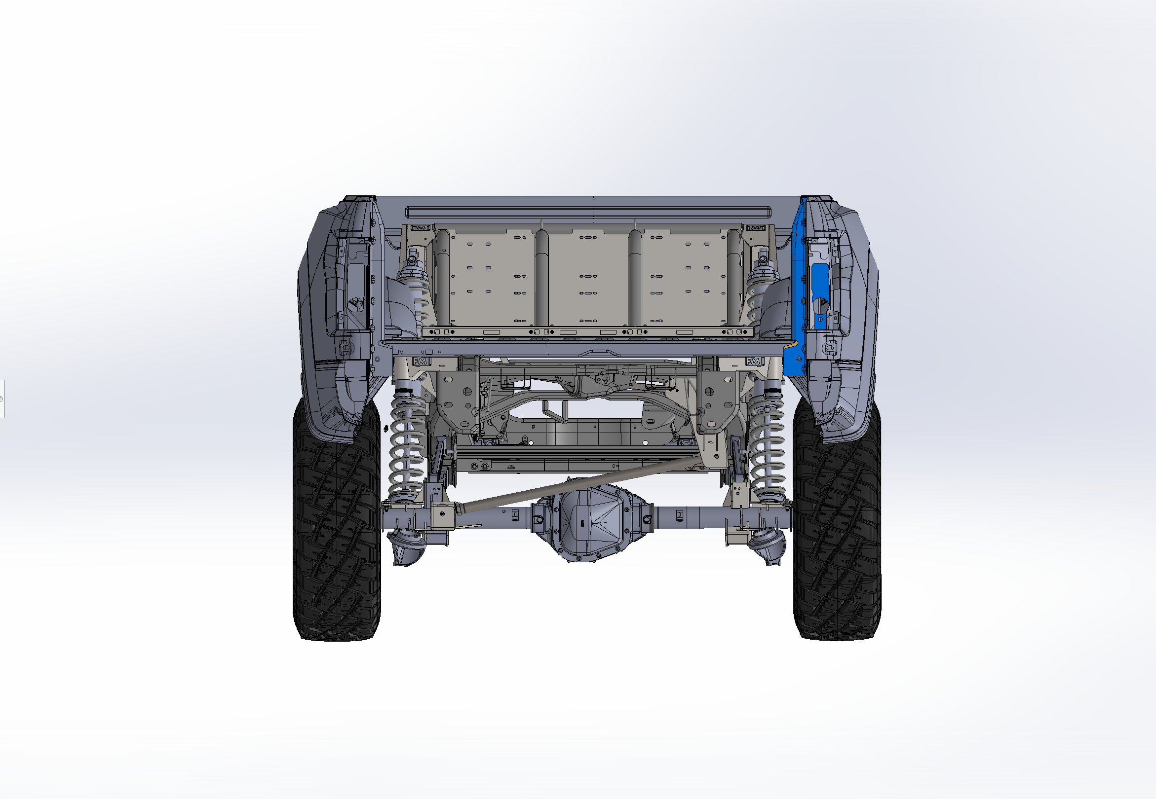 2017-2020 Raptor long travel 5-link rear suspension coil over conversion kit for F150 and Gen 2 Raptors, showcasing detailed design.