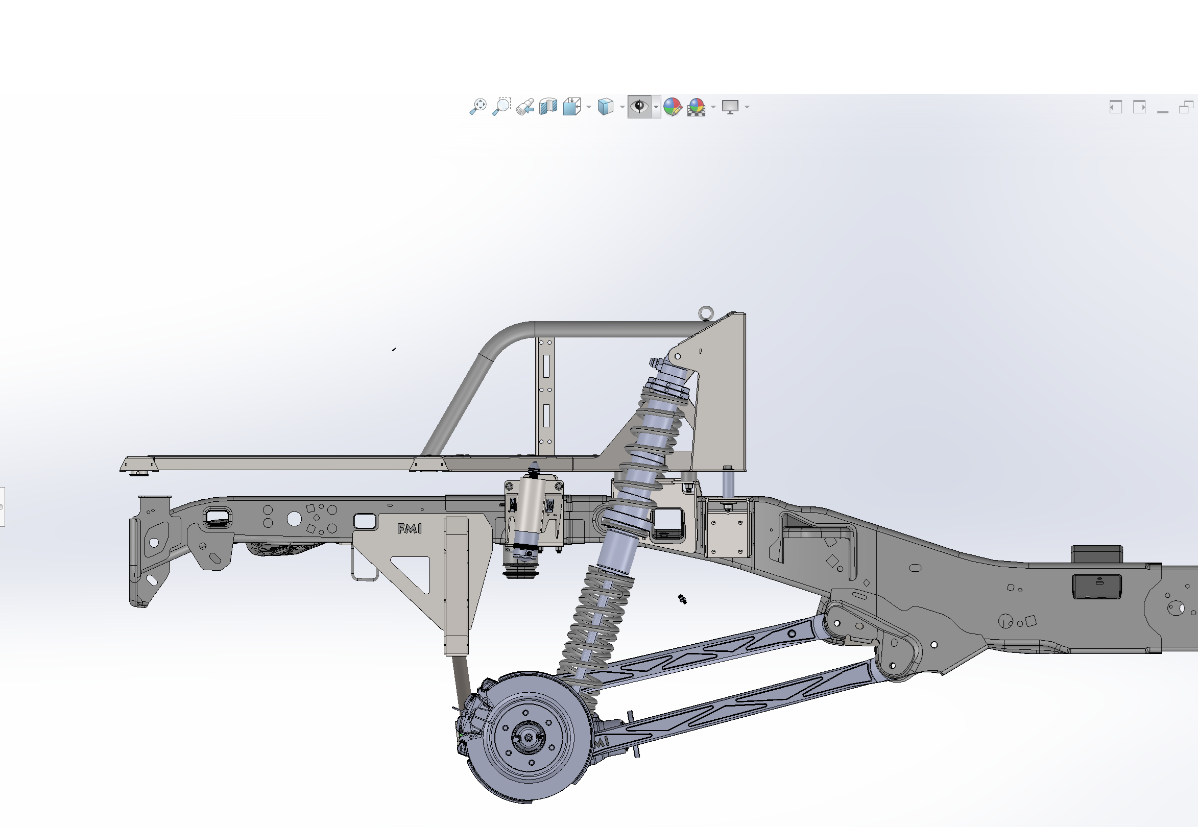 Long travel 5-link rear suspension coil over conversion kit for 2017-2020 F150 and Gen 2 Raptors, showcasing detailed design.