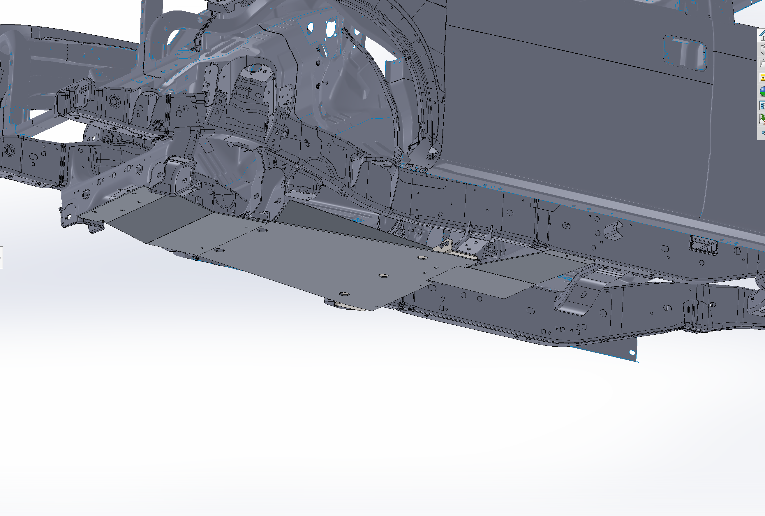 Skid plate kit for 2010-2014 Ford Raptor, designed for underbody protection during off-road use.