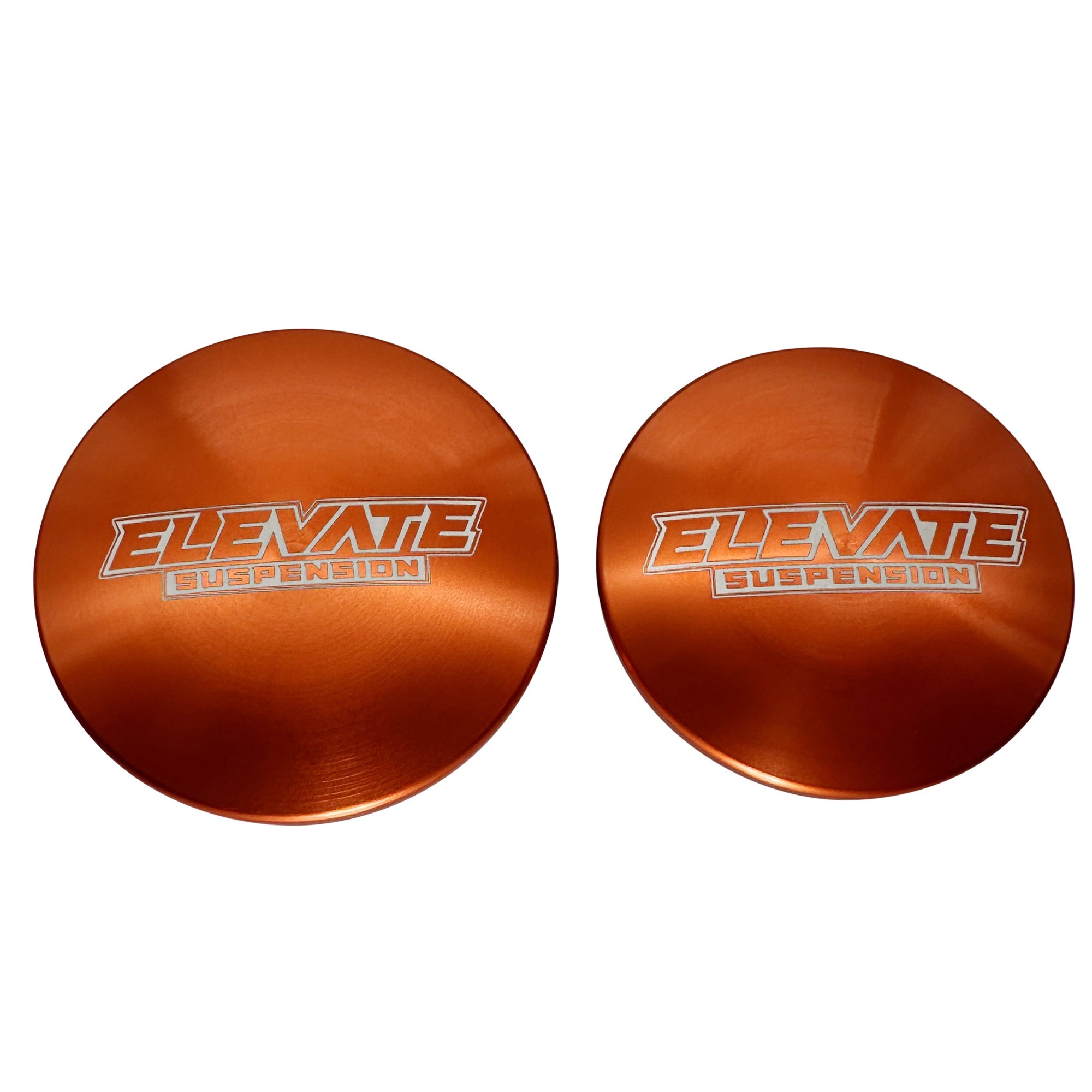 Elevate Fox Orange Billet Cap for Chromoly Ball Joint UCA, Pair
