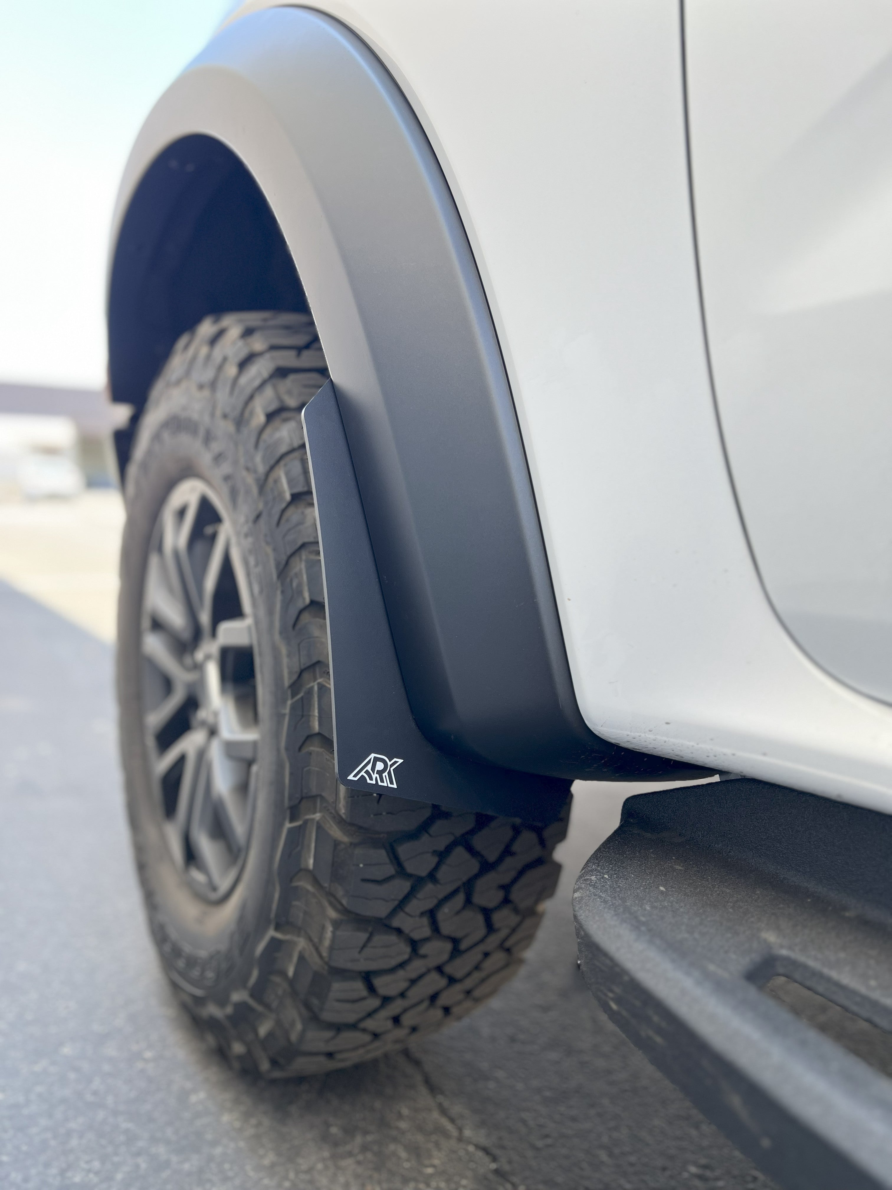 2024+ Ford Ranger Raptor TriXPoly Micro Flares showcasing a sleek design and durable construction on a truck's wheel arch.