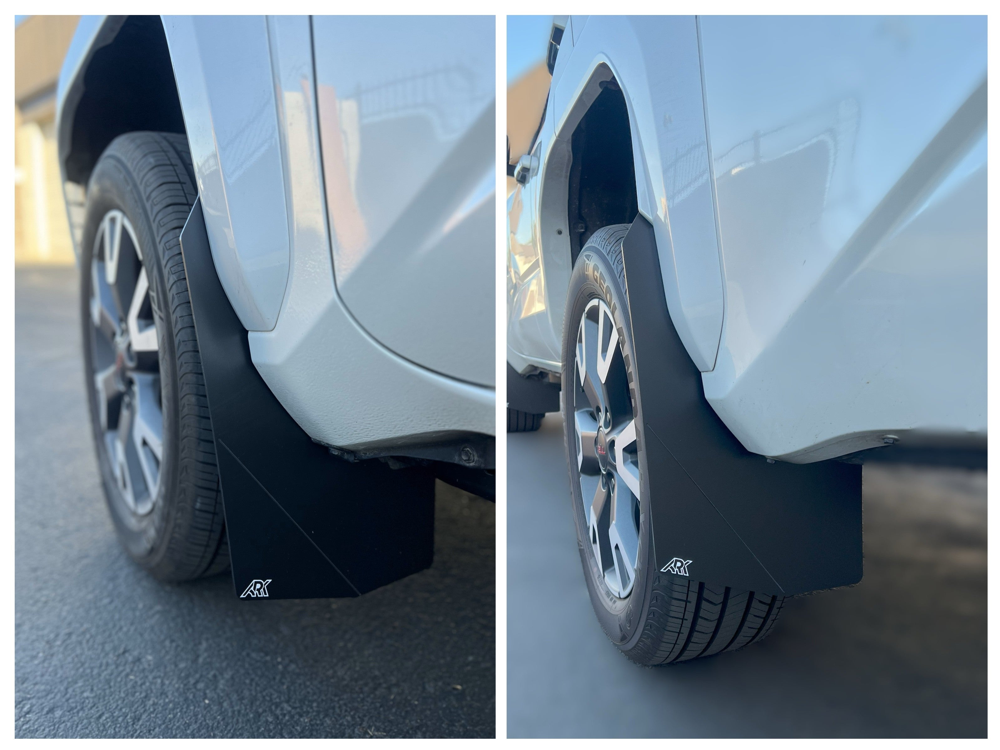2025+ Toyota 4Runner TriXpoly Mudflaps showcasing durable design and fitment on vehicle's rear wheel area.