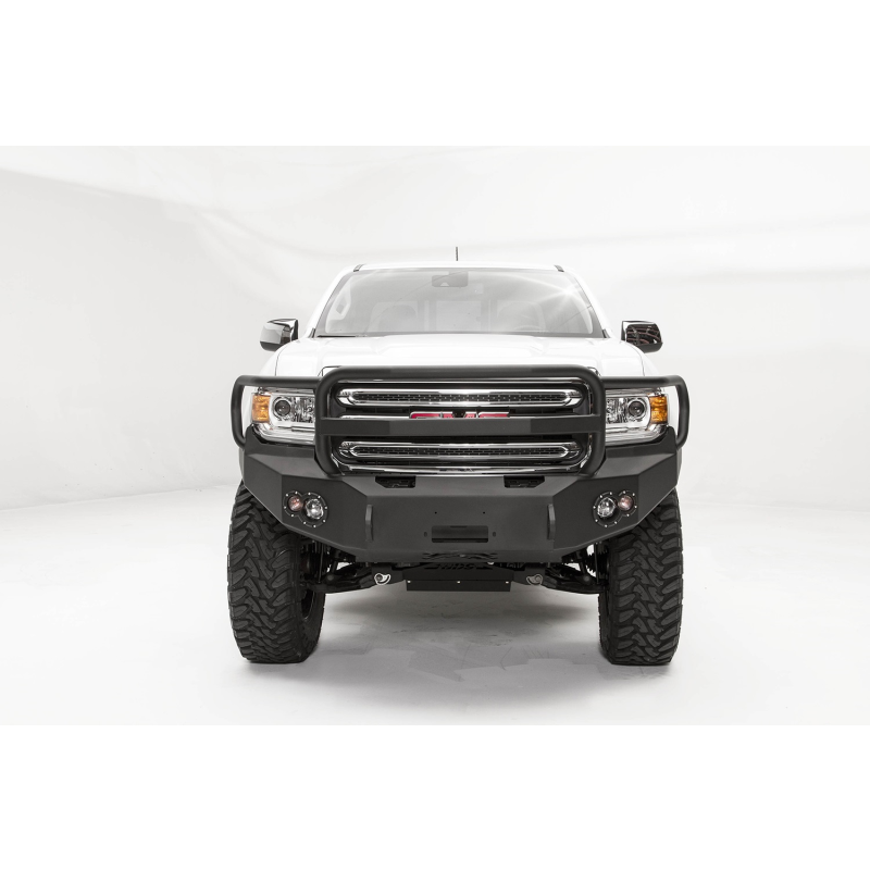 Fab Fours Premium Winch Front Bumper w/ Grille Guard Model GC15-H3450-1