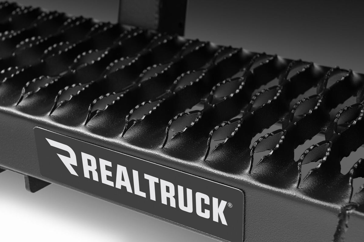 Growler Step System Cab Length (1 Step per Side) 7 Inch Board 2019 (New Body Style)-2025 Chevy Silverado/GMC Sierra 1500/2020-2025 2500 HD/3500 HD Double Cab  Textured Black NFab