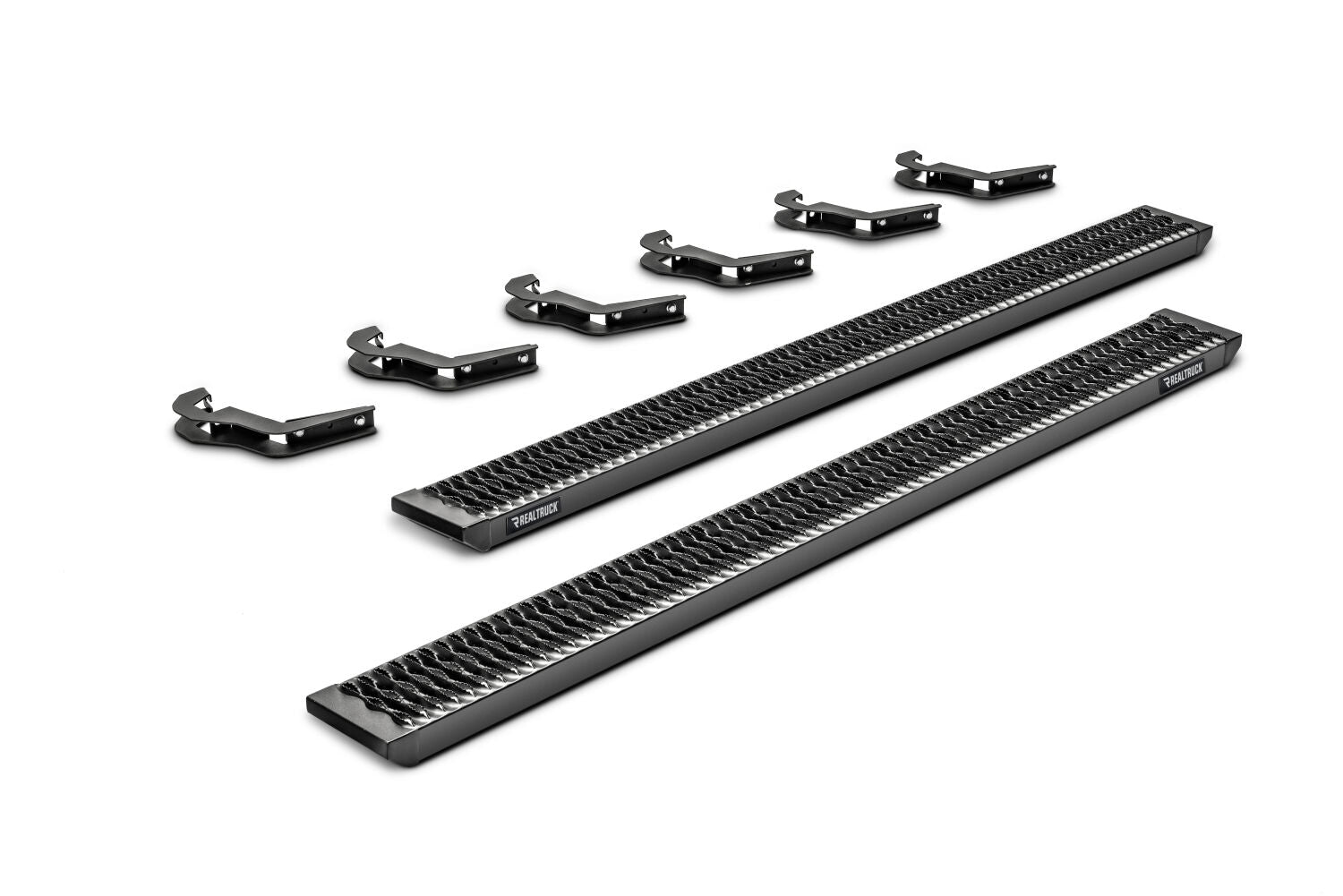 Growler Step System Cab Length (1 Step per Side) 7 Inch Board 2019-2025 (New Body Style) Ram 1500 Crew Cab Textured Black NFab
