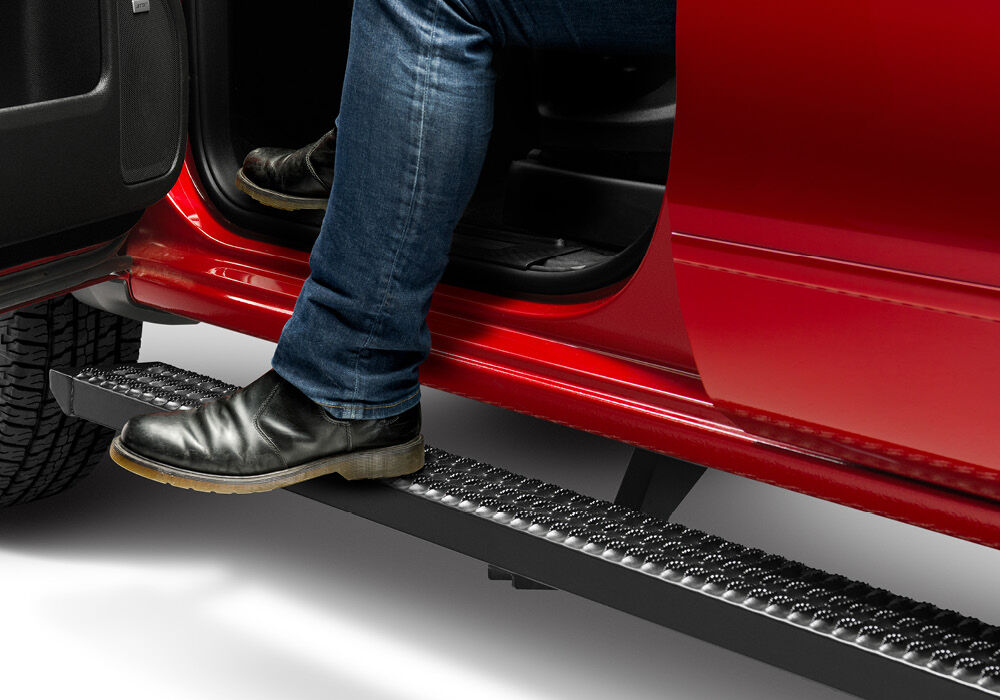 Growler Step System Cab Length (1 Step per Side) 7 Inch Board -2019-2025 Ram 2500/3500 Mega Cab Textured Black NFab