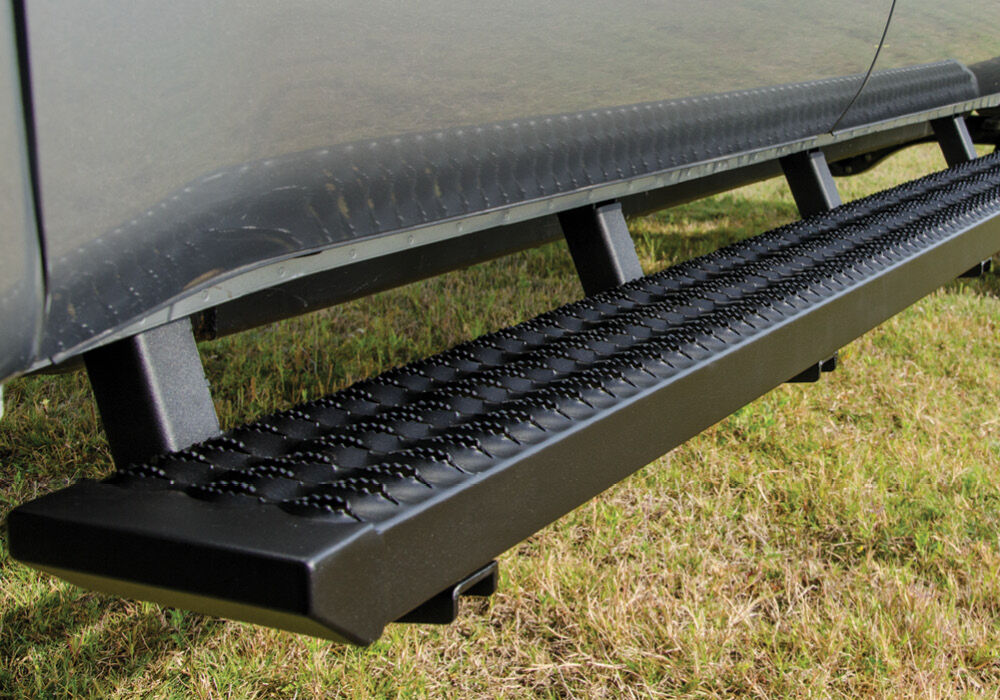 Growler Step System Cab Length (1 Step per Side) 7 Inch Board -2019-2025 Ram 2500/3500 Mega Cab Textured Black NFab