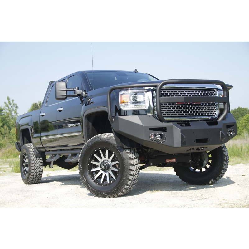 Fab Fours Premium Heavy Duty Winch Front Bumper w/ Grille Guard Model GM14-A3150-1