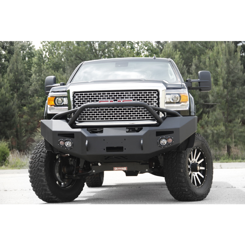 Fab Fours Premium Heavy Duty Winch Front Bumper w/ Pre Runner Guard Model GM14-A3152-1