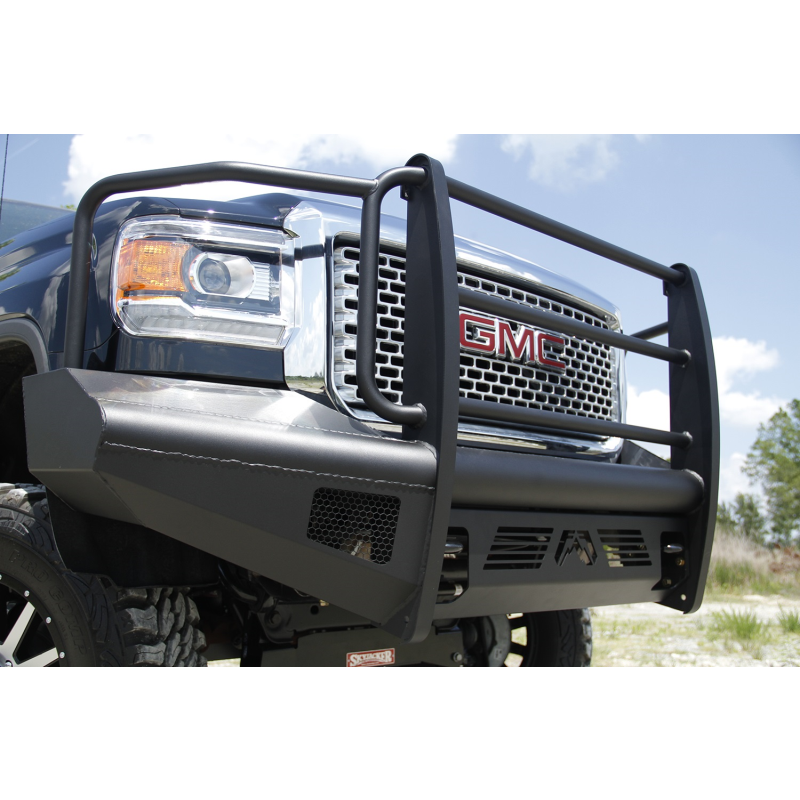 Fab Fours Elite Front Ranch Bumper w/ Grille Guard Model GM14-Q3160-1