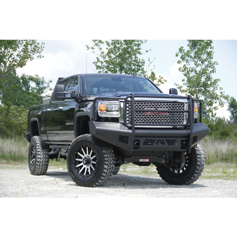Fab Fours Elite Front Ranch Bumper w/ Grille Guard Model GM14-Q3160-1
