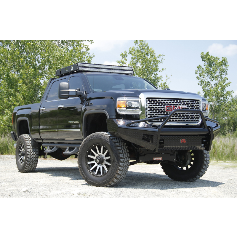 Fab Fours Black Steel Front Ranch Bumper w/ Pre Runner Guard Model GM14-S3162-1