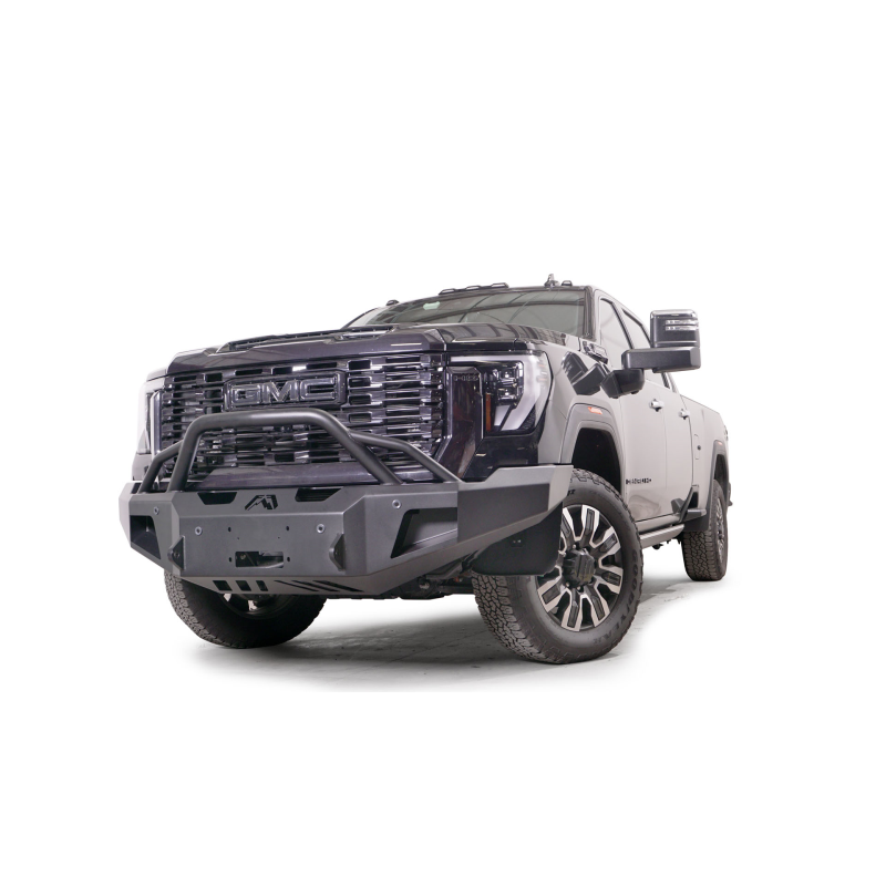 Fab Fours Premium Winch Front Bumper w/ Pre-Runner Guard 2 Stage Black Powder Coat w/ Sensor Model GM24-A6252-1